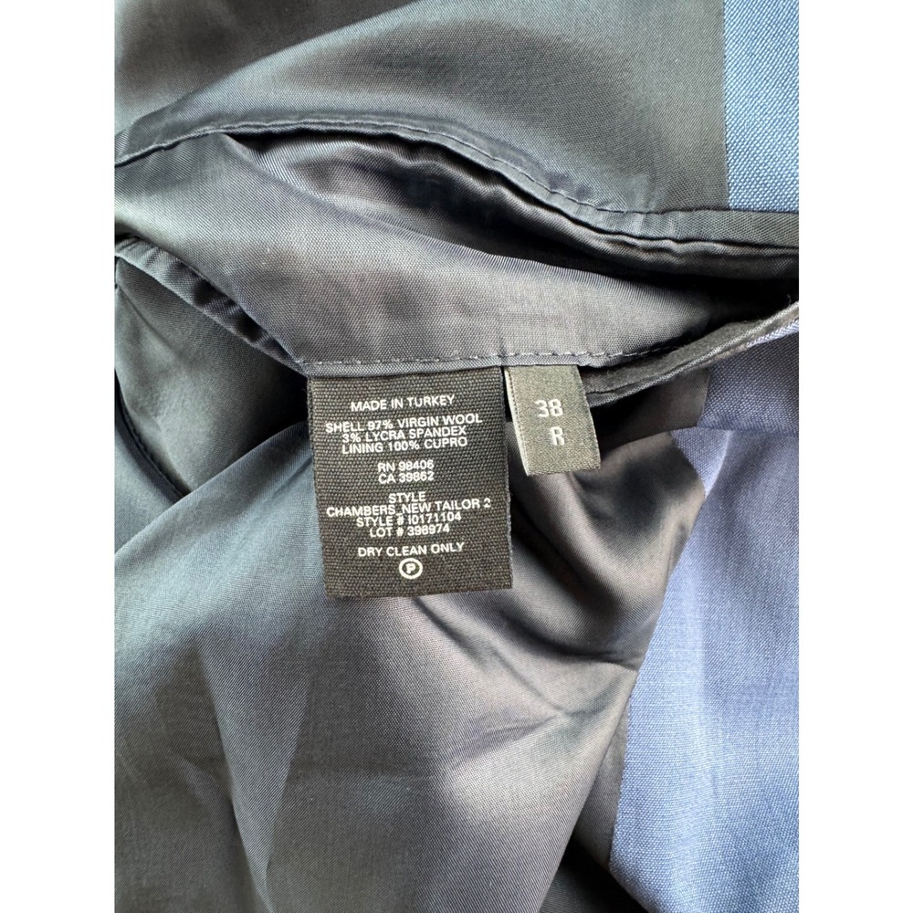 Theory Chambers New‎ Tailor 2 Blue Wool Blend Suit Blazer Jacket Mens Size 38R - Picture 6 of 16